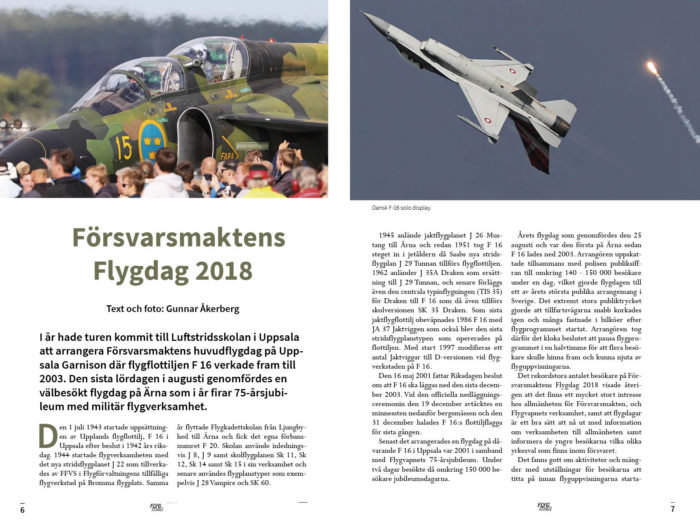 Försvarsmaktens Flygdag i Uppsala 2018 – Gunnar Åkerberg
