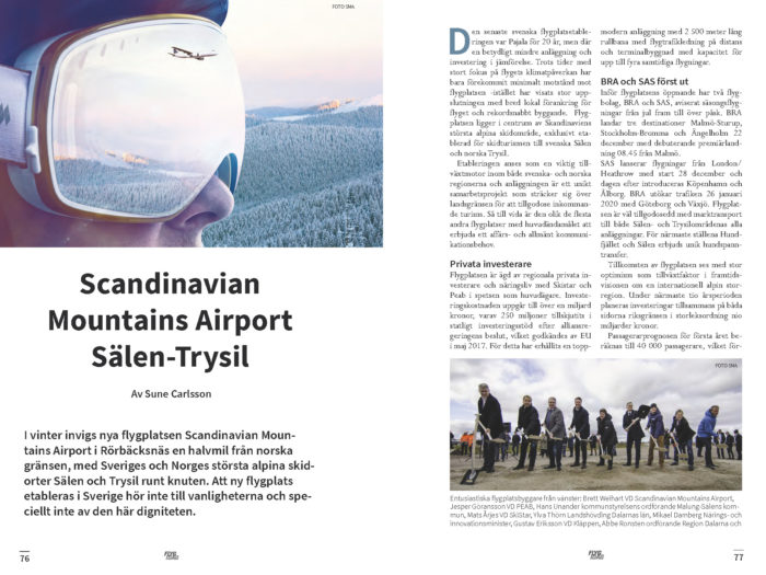 Scandinavian Mountain Airport, Sälen Trysil – Sune Carlsson