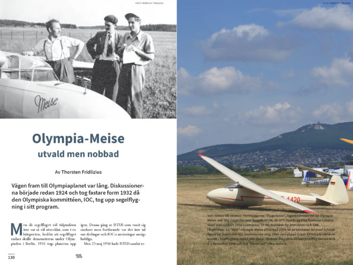 Segelflyg – Olympia-Meise – utvald men nobbad – Thorsten Fridlizius