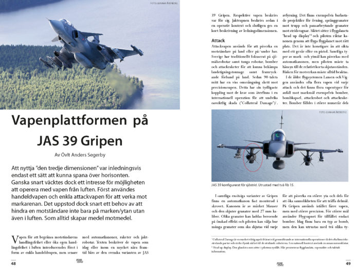 Vapenplattformen på JAJ 39 Gripen – Anders Segerby