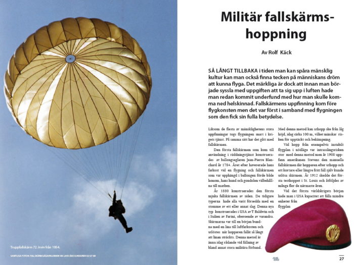 Militär fallskärmshoppning – Rolf Käck