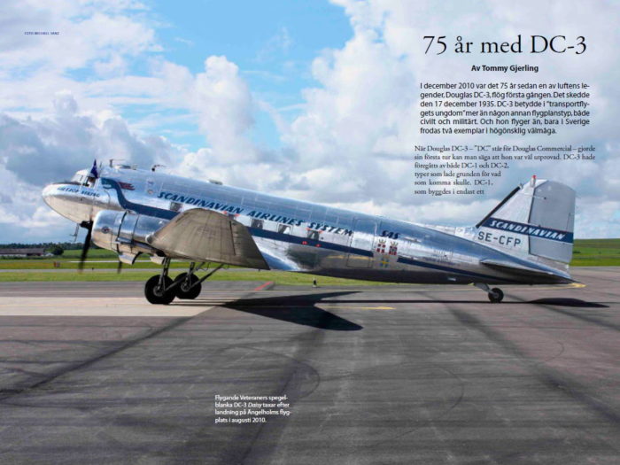 DC3 med 75 år – Tommy Gjerling